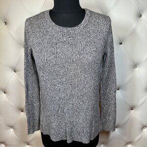 Women's Black And White Knit Top Size M